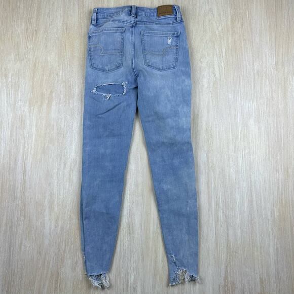 American Eagle Ne(x)t Level Stretch Super Hi Rise Skinny Jegging Jeans 00 Short - Picture 4 of 14